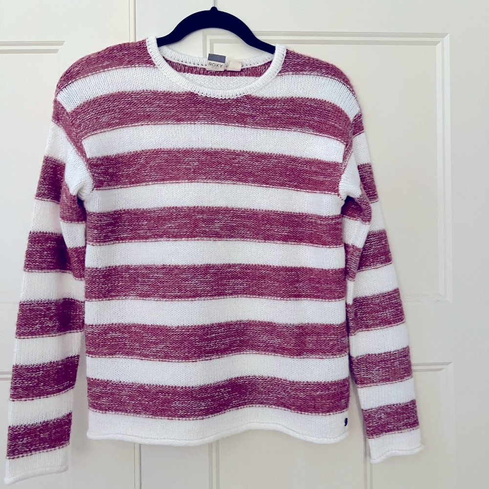 Girls Roxy Striped Sweater